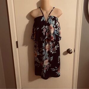 Sexy floral dress xsm blue floral